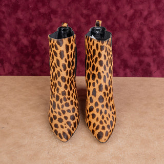 Vince Camuto Women Cheeta Heel Slip-on Party Pointy Toe Ankle Boots sz 8.5