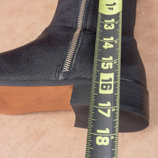 Linea Paolo Women Jackie Dress Office Black  Leather Zip Fashion Tall Boots 9