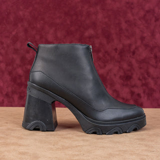 Sorel Women Brex Waterproof Black Leather Platform Chelsea Ankle Boots sz 11