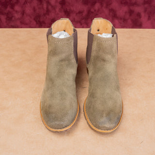 Sofft Women Selby Olive Green Suede Slip-on Western Chelsea Ankle Boots sz 9