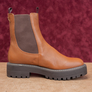 Sam Edelman Women Laguna Brown Leather Comfort Chelsea Boots sz 7US EUR37
