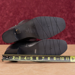 Aquatalia Women Roksana Weatherproof Black Leather Fashion Knee Boots sz 10