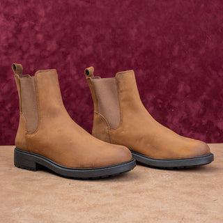 Clarks Women Orinoco Low Brown Leather Ankle Chelsea Fashion Boots 7.5US EUR38