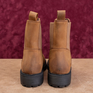 Clarks Women Orinoco Low Brown Leather Ankle Chelsea Fashion Boots 7.5US EUR38