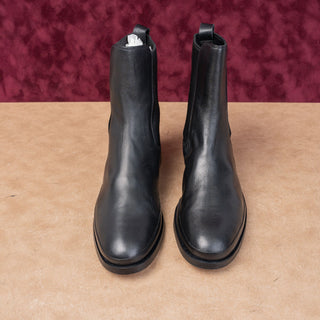 Vince Women Cecyl Black Leather Fashion Dress Slip-on Chelsea Boots 10US EUR41