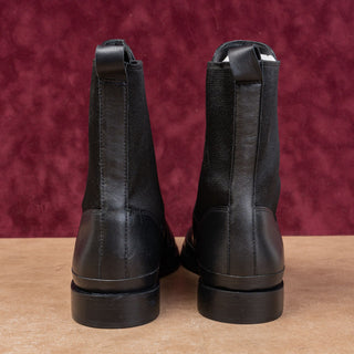 Vince Women Cecyl Black Leather Fashion Dress Slip-on Chelsea Boots 10US EUR41