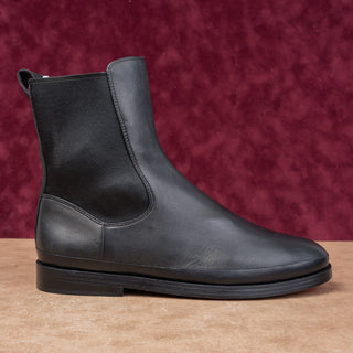 Vince Women Cecyl Black Leather Fashion Dress Slip-on Chelsea Boots 10US EUR41