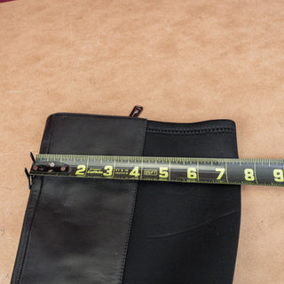 Blondo Women Starling Black Leather Waterproof Lug Block Heel Knee Boots sz 8.5