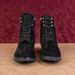 Kate Spade New York Women Reagan Black Suede Dressy Office Ankle Boots sz 9