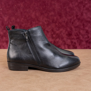 David Tate Women Golden Wide Black Leather Ankle Chelsea Boots Size 12