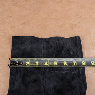 Naturalizer Women Fae Black Suede Wide Calf Fashion Western Knee Boots sz 11