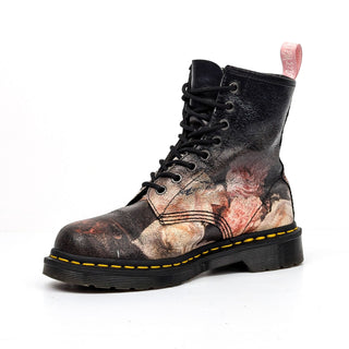 Dr Martens Unisex Power Rose Cristal 1460 Lace-up Combat Boots sz M6 W7