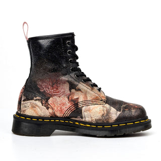 Dr Martens Unisex Power Rose Cristal 1460 Lace-up Combat Boots sz M6 W7