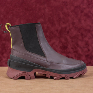 Sorel Women Brex Waterproof Burgundy Leather Chelsea Ankle Boots size 11