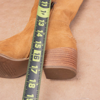 UGG Women Arana Chesnut Suede Western Riding Heel Knee Boots sz 7US EUR38