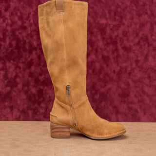UGG Women Arana Chesnut Suede Western Riding Heel Knee Boots sz 7US EUR38