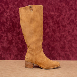 UGG Women Arana Chesnut Suede Western Riding Heel Knee Boots sz 7US EUR38