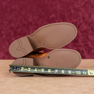 Vince Camuto Women Vergila Caramel Leather Moto Biker Chunky Boots Size 8.5