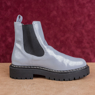Circus NY Women Vegan Blue Leather Festival Platform Chelsea Boots sz 11US EUR41