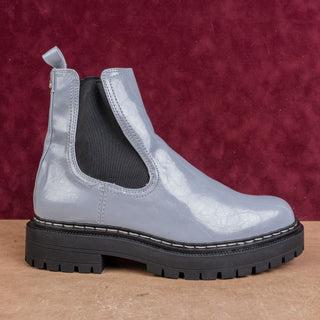 Circus NY Women Vegan Blue Leather Festival Platform Chelsea Boots sz 11US EUR41
