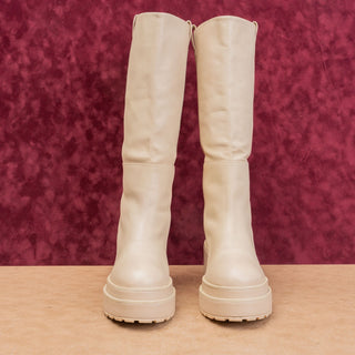 Cult Gaia Women Hanna Ivory Platform Festival Fashion Party Boots sz 11US EUR41