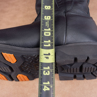 Hawx Men Industrial Black Leather Comp Toe Work Boots sz12
