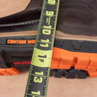Wolverine Men Overpass CarbonMax Wide Fit Steel Toe Brown Leather Work Boots 12