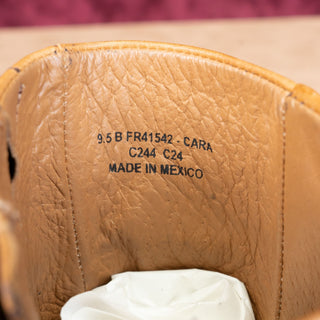 Frye Veronica Harness Short Women Caramel Full Grain Moto Leather Boots sz 9.5