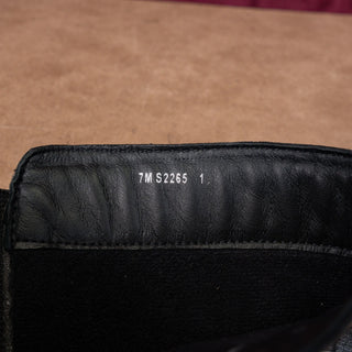 Softwalk Women Inara Black Zip Stretch Leather Riding Knee High Boots sz 7