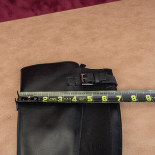 Softwalk Women Inara Black Zip Stretch Leather Riding Knee High Boots sz 7