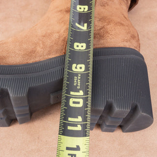 Voile Blanche Women Brown Suede Zip Fleece Lined Winter Boots sz 8.5US EUR39