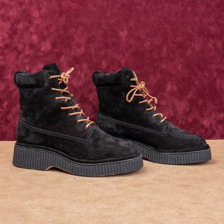 Rag&Bone Women Sloane Black Suede Combat Lace-up Ankle Boots 9US EUR 39.5