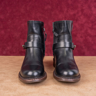 rag&bone Wmn Ashford Black Leather Festival Boho Moto Ankle Boots sz 5US EUR35