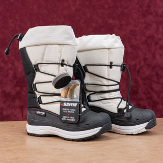 Baffin Snogoose Women White Waterproof Winter Mid Calf Snow Boots size 6