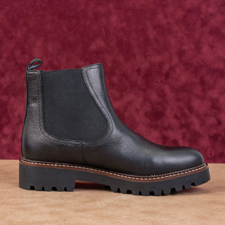 Caslon Women Miller Black Leather Water Resistant Chelsea Boots Sz 10