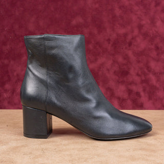 Bruno Magli Women Vinny Black Leather Zip Ankle Dress Office Boots 6.5US EUR37