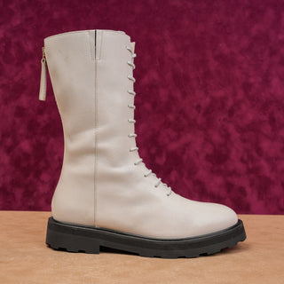Lita by Ciara Women Italian Leather Fashion Festival Boho Combat Boots 7US EUR38