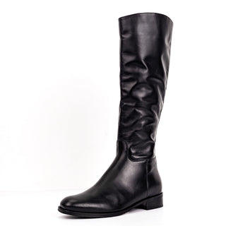 La Canadienne Women Sasha Black Leather Equestrian Riding Boots sz 8.5