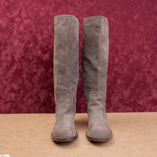 Lucky Brand Women Brown Suede Wide Calf Fashion Riding Country Boots 9US EUR39