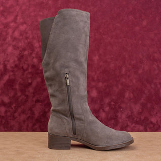 Lucky Brand Women Brown Suede Wide Calf Fashion Riding Country Boots 9US EUR39