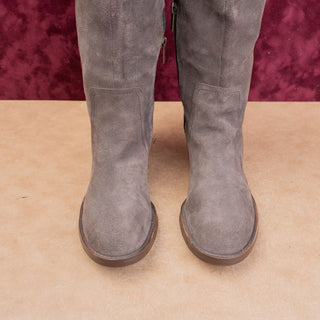 Lucky Brand Women Brown Suede Wide Calf Fashion Riding Country Boots 9US EUR39
