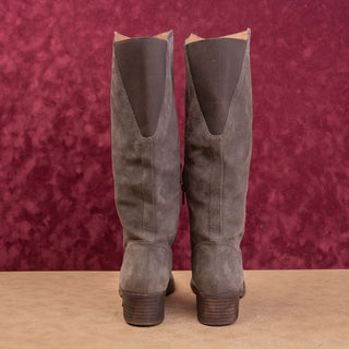 Lucky Brand Women Brown Suede Wide Calf Fashion Riding Country Boots 9US EUR39