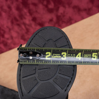 Born Women Borman Distress Black Leather Back Zipper Fashion OTK Boots sz 7