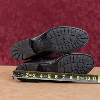 Born North Riding Women Wide Calf Black Leather Knee Boots sz 9.5