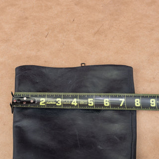 Born North Riding Women Wide Calf Black Leather Knee Boots sz 9.5