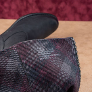 Born North Riding Women Wide Calf Black Leather Knee Boots sz 9.5