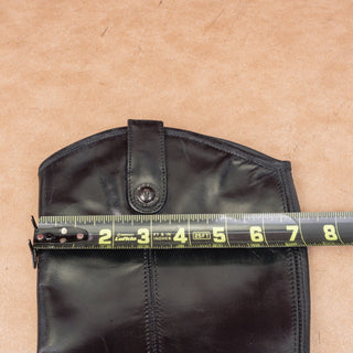 Frye Women Melissa Button Zip Black Leather Equestrian Riding Knee Boots sz 8.5