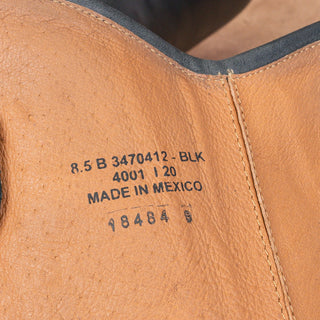 Frye Women Melissa Button Zip Black Leather Equestrian Riding Knee Boots sz 8.5