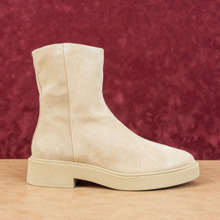 Vince Women Kady Water Repellent Taupe Suede Zip Ankle Fashion Boots sz 10