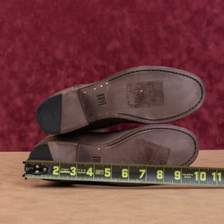 Frye Wmn Melissa Button Dark Brown Leather Equestrian Riding Knee Boots sz 8.5